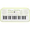 Casio SA-50 Mini Tastiera polifonica a 32 tasti, Bianco fondo in Verde Lime