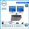 DELL POSTAZIONE DOPPIO MONITOR PER CASSA UFFICIO AGENZIA PC DESKTOP SCHEDA VIDEO