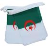 AZ FLAG Ghirlanda 6 Metri 20 Bandiere Algeria 21x15cm, Bandiera Algerina 15 x 21 cm - Festone Bandierine