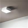 Ondaluce Plafoniera per esterni 22x22 cm in Abs Bianco PICCA