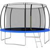 Senza Marca/Generico vidaXL Set Trampolino Rotondo 366x80 cm 150 kg