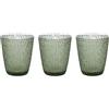 Tognana Davor, Set 3 Bicchieri cc 280, Vetro, Verde