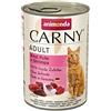 animonda Carny Adult, cibo umido per gatti, Manzo, Pute + Gamberetti 6 x 400 g