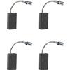 eMagTech 2 paia di spazzole in carbonio 5 x 8 x 15 mm con taglio automatico compatibili con tagliasiepi elettrico QUICAST 600W GHT GHT600A1 accessori per utensili elettrici