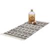 Relaxdays 10022341_699 Tappeto Passatoia per Corridoio, Ingresso, Soggiorno, Morbido Pelo Corto, Nero, 70 x140 cm