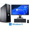DELL POSTAZIONE PC WINDOWS 11 COMPUTER CON SSD E MONITOR 22'' DESKTOP COMPLETA