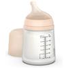 Suavinex Zero Zero - Biberon Anti-Coliche, con Tettarella in Silicone a Flusso Lento (S), +0 Mesi, Biberon per Neonati, Compatibile Allattamento, 180 ml