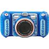 VTech Kidizoom Duo DX Blu, Macchina Fotografica per Bambini con +75 Filtri, Foto e Video, Doppia Fotocamera Anteriore e Posteriore, Scocca Antiurto, Lingua Italiana, Batterie Incluse, 3-12 Anni