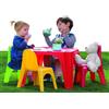 Sport One Tavolo da pic nic, tavolo pic nic bambini, tavolo pic nic esterno per bambini, tavolo con sedie, dimensioni 55,5x55,5x36,5, tavolo da pic nic giardino perfetto per tranquilli pomeriggi di gioco.