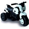 Biemme Moto elettrica per bambini moto giocattolo per bambini 1 anno 2 anni 3 anni con luci e marca avanti e dietro (bianca)