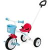 Chicco Triciclo Bambini U-GO 2in1, Triciclo Bimba e Bimbo con Maniglione ad Altezza Regolabile, Max 20 kg , 18 Mesi - 5 Anni, Colore unisex