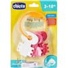 Chicco, Gioco Trillino Chiavi Colorate, Mazzo di Chiavi Facile da Afferrare per la Stimolazione di Coordinazione Manuale, Rilevi per la Dentizione, Diverse Gradazioni di Rosa, 3-18 Mesi