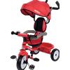 Colibrì Triciclo Bambini 1 anno Passeggino Fronte Mamma e Strada Leggero | Treciclo Regolabile Bimbo Bimba 9 mesi Colibrino Rosso