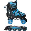 SportOne PATTINI `DOUBLE` 35-38 IN LINEA E 4 RUOTE, portata 100kg, ABEC5