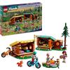 LEGO Friends Cabine Relax al Campo Avventure, Giochi Educativi per Bambine e Bambini da 7 Anni, Campeggio Giocattolo da Costruire con 3 Personaggi, 2 Mountain Bike e una Volpe, Idee Regalo 42624