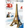 Ravensburger - 3D Puzzle Tour Eiffel, Parigi, 216 Pezzi, 8+ Anni