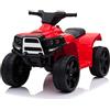 Biemme Quad Elettrico per Bambini 2 Anni a 5 Anni 65x40x43cm velocità 3km/h Quad Giocattolo per Bambini 18-36 Mesi Colore Rosso