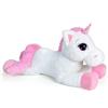 De Car EIC Unicorno Peluche Gigante 120cm Unicorno Bambina Peluche per Festa Compleanno Unicorno Giocattolo Unicorno Peluche Gigante