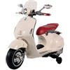 Colibrì Moto Elettrica Per Bambini Vespa 946 Rosa Elettrico per Bambini con Batteria 6V, Tre Ruote, Pedalino Acceleratore, Effetti di Luci e Suoni, Schienale e Caricabatterie Incluso, Dimensioni 67x38x52cm