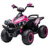 Colibrì Quad Elettrico per Bambini con Batteria 12V 7Ah, Motori 35Wx2, Due Velocita Avanti e Indietro, Luce Anteriore, Clacson e Suono di Avvio, Dimensioni 96x58x72cm,