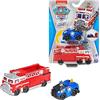 Spin Master Paw Patrol, Camion dei Pompieri e Auto della Polizia di Chase in Metallo, Veicoli Die-Cast in Scala 1:55, Giocattoli per Bambini dai 3 Anni in su