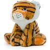 De Car Peluche Giocattolo Morbido e Coccoloso per Bambini Collezione Animali Safari e Animali Marini Peluche, Perfetto per i Bambini Ecofriendly (Tigre Peluche)