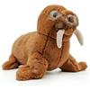 De Car Peluche Giocattolo Morbido e Coccoloso per Bambini Collezione Animali Safari e Animali Marini Peluche, Perfetto per i Bambini Ecofriendly (Tricheco Peluche)