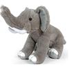 De Car Peluche Giocattolo Morbido e Coccoloso per Bambini Collezione Animali Safari e Animali Marini Peluche, Perfetto per i Bambini Ecofriendly (Elefante Peluche)