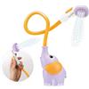 Yookidoo - Doccia da bagno con elefante viola, gioco da bagno e doccia per il risveglio dei sensi, spruzzatore per doccetta, regalo per bambini da 0 a 2 anni