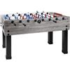 Garlando Calciobalilla G-500 rovere-grigio aste uscenti piano gioco corto in vetro