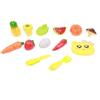 HUNGARY TOYS Cucina-PlaysetFrutta e verdura in sacchetto con coltello e tagliere pronto peril taglio, giocattolo per bambini-Hungary Toys- Eta 3+
