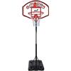 mandelli Sport1-All Stars Basketball Set, canestro con piantana trasportabile e regolabile in altezza