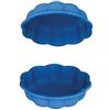 Sport One sabbiera per bambini con coperchio grande gatto plastica bambini con coperchio azzurro misure 76 cm di diametro 21 cm altezza