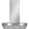 BERTAZZONI KV90PROXT Cappa a parete, 90 cm, Libera Installazione, Serie Professional, Acciaio Inox, Nuova Classe A+