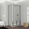 DEGHI Box doccia 100x80 cm porta a soffietto opaco 195h - Sofy