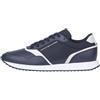 Tommy Hilfiger Uomo Sneakers da Runner Seasonal Mix Profilo Basso, Blu (Desert Sky), 40