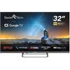 Smart Tech Smart TV 32" HD Ready DLED Google TV DVBT2/C/S2 Classe E Grigio 32HG01V SMARTECH