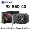 Soyo AMD Radeon RX550 4GB Gpu GDDR5 14nm Desktop PC Games Scheda Grafica Video T