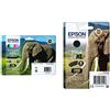 Epson (TG. XL) Epson 24XL Serie Elefante Cartuccia Originale, Multipack, XL, 6 Colori