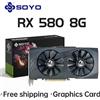 Graphics Soyo Graphics Carte Radeon RX580 8G GDDR5 Memoria Video per Giochi PCIE3.0x16 T