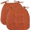 uyeoco Set 4/2/1 Cuscini Sedia da Cucina/Cuscini di Seduta,43 * 41 * 35cm Confortevole Cuscini Coprisedia da Cucina,con Lacci Imbottito,Lavabili(14#,2pcs)