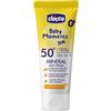 ARTSANA Chicco Crema Solare Protezione 50 + per Bambini Resistente all'Acqua 0 Mesi + Confezione da 75 ml