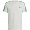 adidas T-Shirt da Uomo Essentials Single Jersey con 3 Strisce, XXL, Alta 5,1 cm (Taglie Forti)