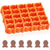 XIHIRCD Tagliabiscotti per Pesce, 11,2x8,1cm 25 Griglie Tagliabiscotti a Forma di Pesce Rosso Formine Biscotti Pesce Stampi a Forma di Pesce Rosso per Cracker Cottura al Forno per Bambini(Arancione)