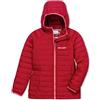 Columbia Powder Lite, Giacca con Cappuccio Bambina, Rosso (Pomegranate), 2T