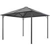 Senza Marca/Generico vidaXL Gazebo con Tettuccio in Alluminio 3x3 m Nero