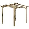 PAPILLON PERGOLA Gazebo in LEGNO Impregnato in autoclave 300X300 cm PAPILLON