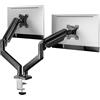 Ergear - Supporto doppio monitor fino a 32 pollici, carico massimo di 22 libbre per braccio, supporto doppio monitor regolabile, supporto per monitor in acciaio resistente con VESA stabile 100 x 100