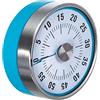 TFA Dostmann timer da cucina PUCK, 38.1028.20, timer per uova magnetico, timer, con indicazione del tempo rimanente, 0-60 minuti, turchese
