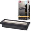 Paulmann Domenic 94576 - Lampada da incasso a LED a energia solare, IP67, rettangolare, incl. 1 x 0,1 W, bianco caldo, senza fili, in plastica, ricaricabile 3000 K